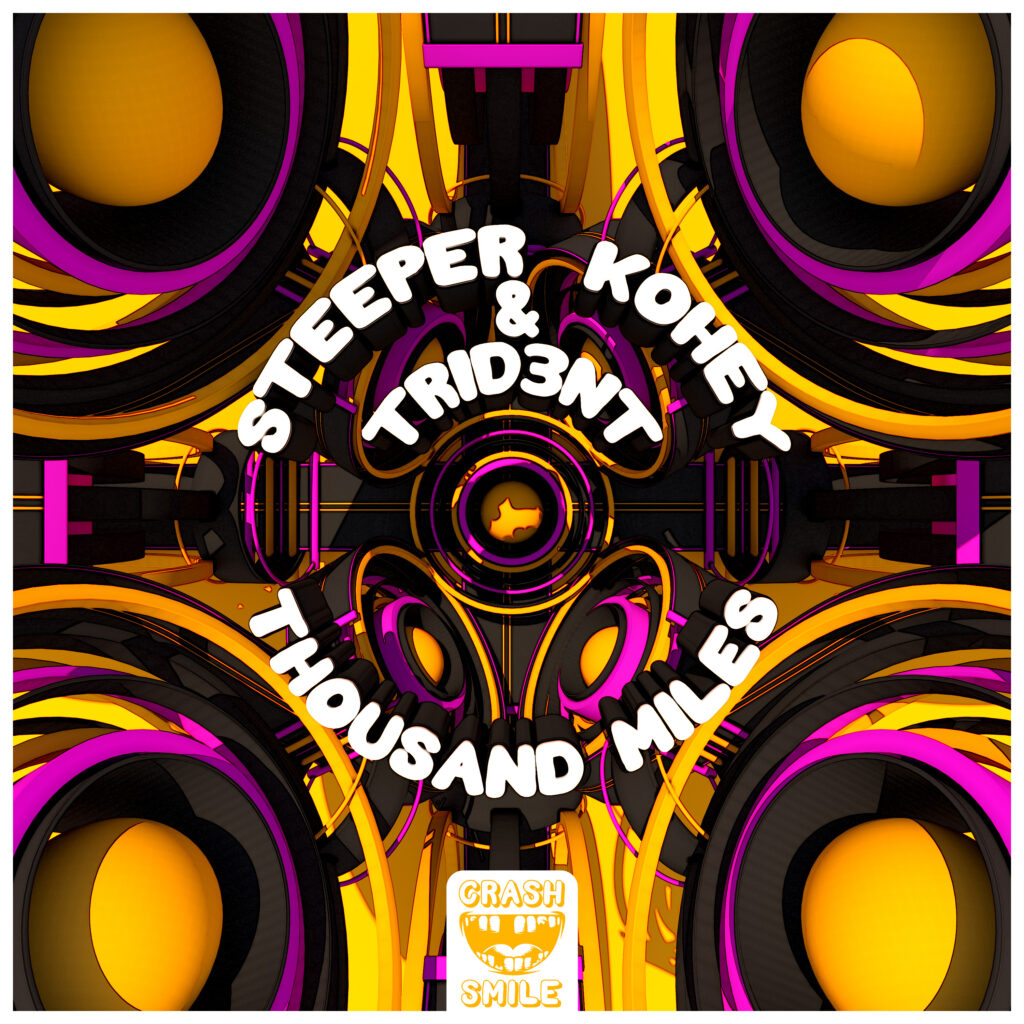 DJ＆音楽プロデューサー Kohey リリース曲 Thousand Miles - Steeper, Kohey & Trid3nt ジャケット写真