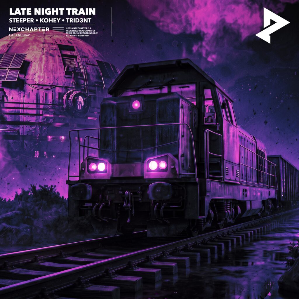 DJ＆音楽プロデューサー Kohey リリース曲 Late Night Train - Steeper, Kohey & TRID3NT ジャケット写真