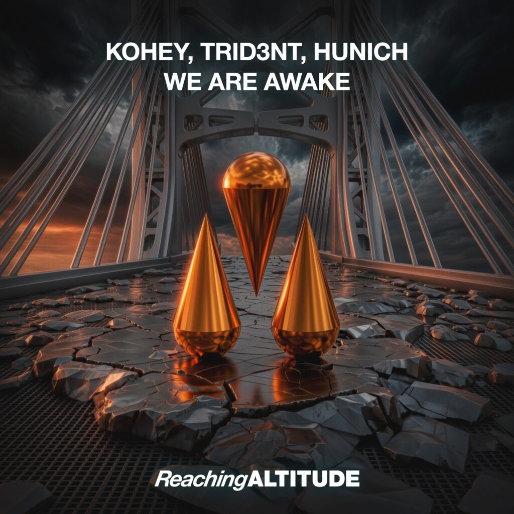 DJ＆音楽プロデューサー Kohey リリース曲 We Are Awake - Kohey, TRID3NT & HUNICH ジャケット写真